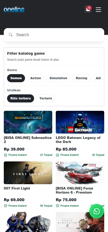 Screenshot mobile langkah 1